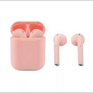Pink or White i12 TWS  AirPods Wireless Touch Control